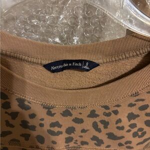 Abercrombie & Fitch Tan Leopard Print Top